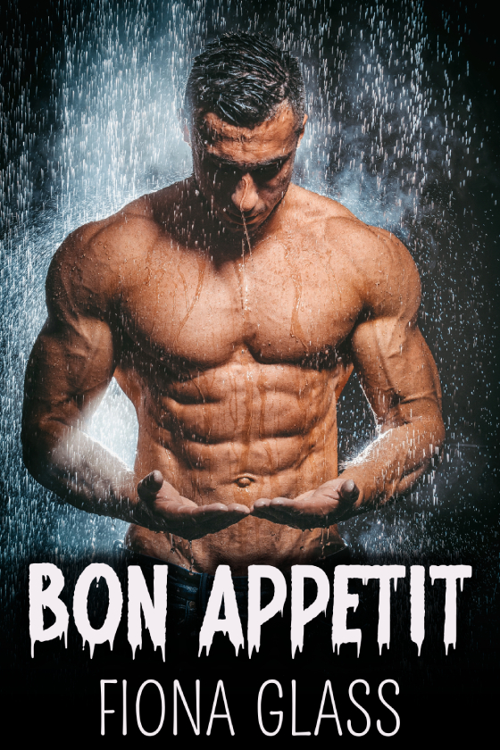 muscular man with a bare chest rising up from water